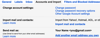 Gmail send mail as section
