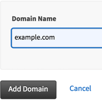 Providing a custom domain name